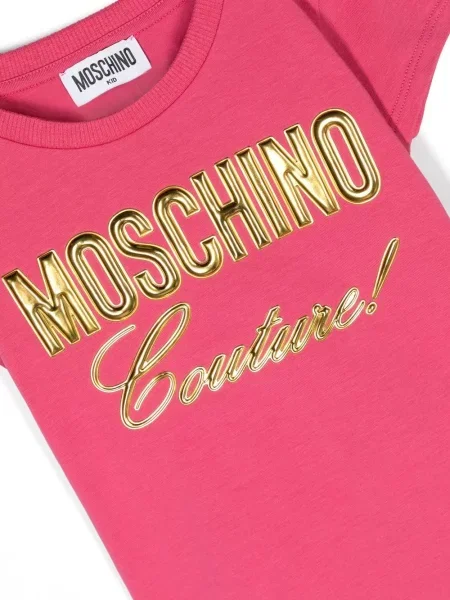 Koszulka dziecięca Moschino różowa