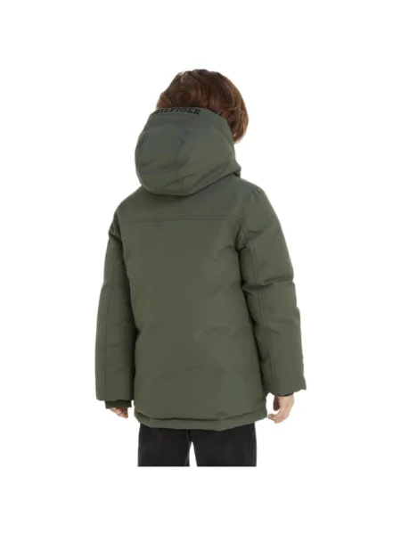 Geacă copii Tommy Hilfiger verde