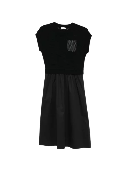 Rochie midi Peserico tricotate până la genunchi de costum negru