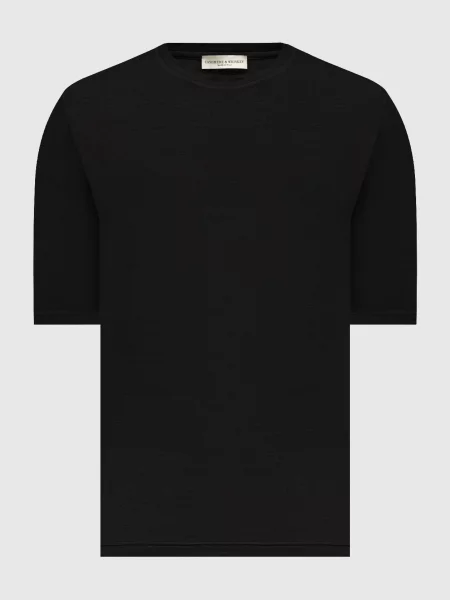 Футболка з льону Cashmere&whiskey чорна