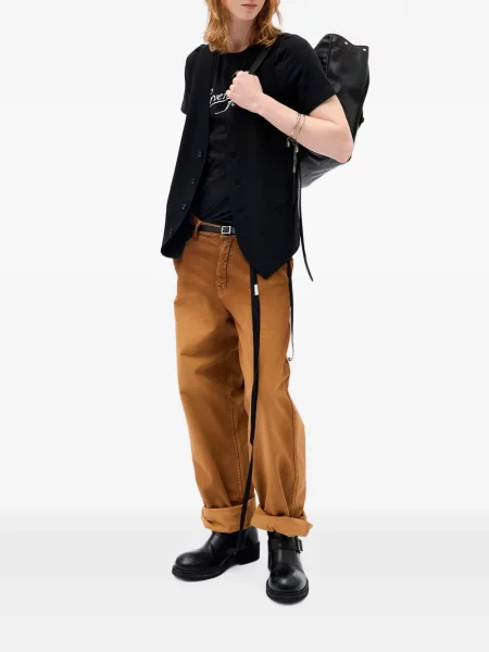 Tricou Ann Demeulemeester cu imagine negru