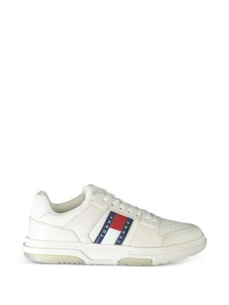 Sneakerși Tommy Hilfiger cu autograf alb
