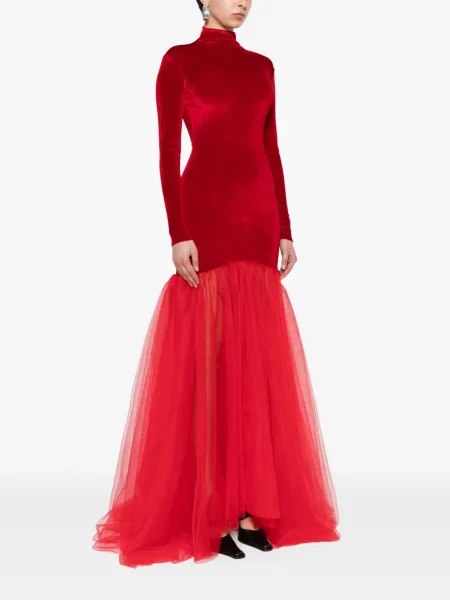 Rochie Atu Body Couture de catifea roșu