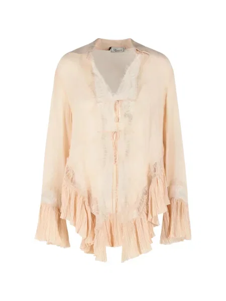 Cămașă Blumarine cu volane din dantelă