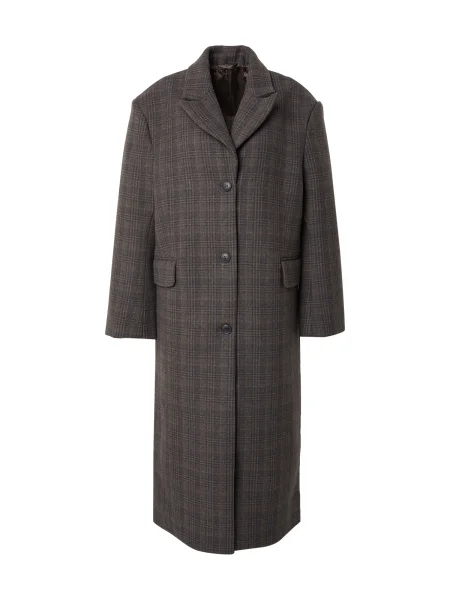 WEEKDAY Palton de primăvară-toamnă pământiu negru