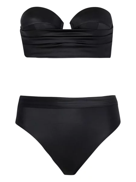 Bikini Balmain cu volane negru