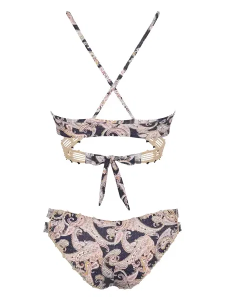 Компект бикини Del Maar с пейсли десен синьо