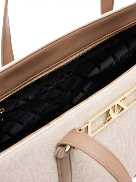 Geantă shopper Armani Exchange cu autograf