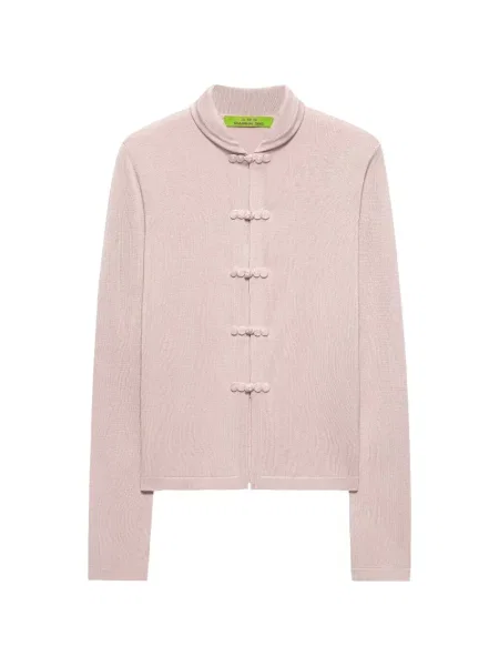 Cardigan Shanghai Tang de mătase roz