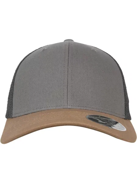 Flexfit Kšiltovka Trucker / šedá hnědá