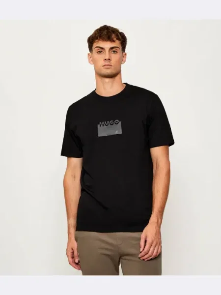 HUGO Tricou Delastio negru