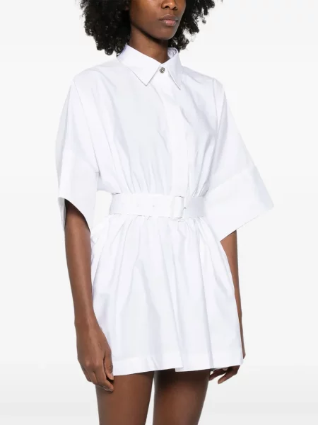 Rochie tip cămașă Givenchy de costum alb