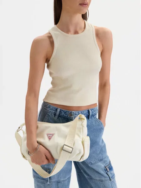 Torebka Guess Jeans beżowa