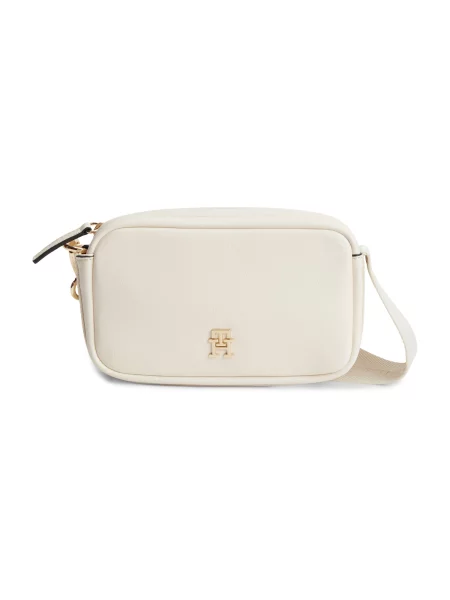 TOMMY HILFIGER Geantă de umăr bej alb