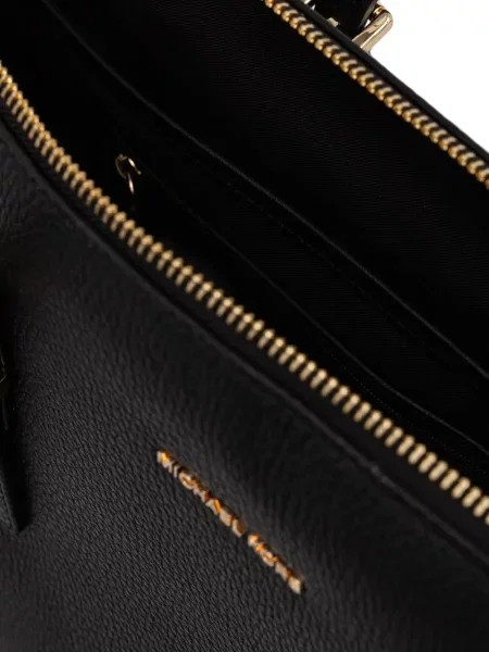 Papuci Michael Michael Kors cu imagine cu bretele din piele de căprioară maro