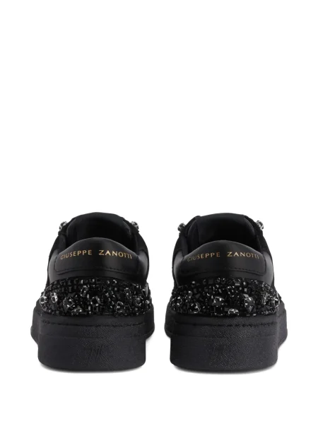 Sneakerși Giuseppe Zanotti cu broderie negru