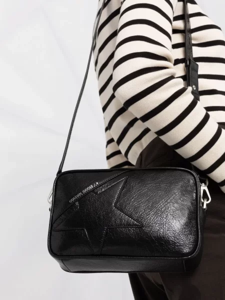 Geantă Golden Goose din piele negru