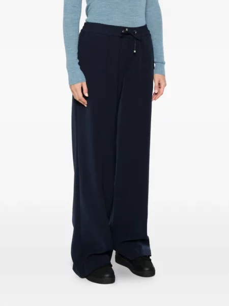 Pantaloni palazzo Herno cu cordon albastru