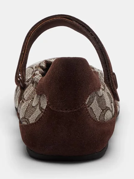 Coach balerina cipő Mary Jane Sneaker With Signature Jacquard barna