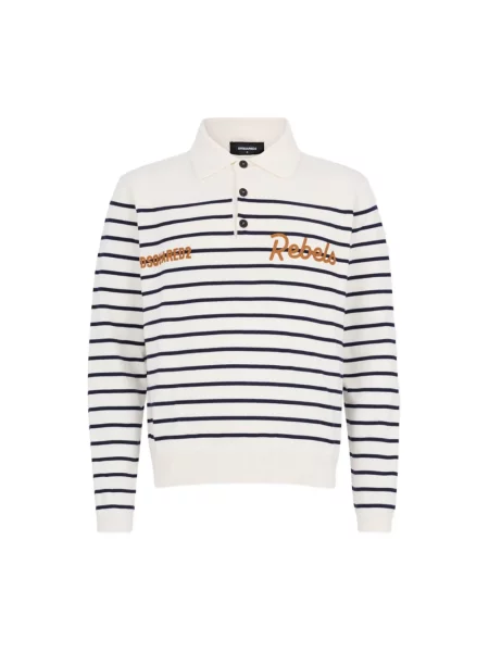 Koszulka polo Dsquared2 biała