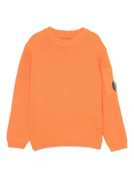 Sweter dziecięcy C.p. Company pomarańczowy