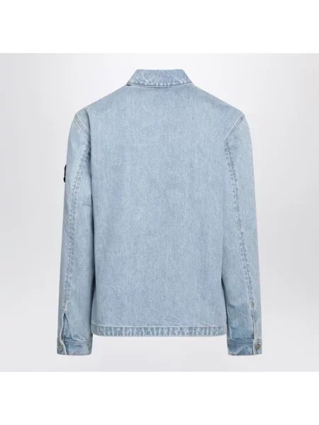 Kurtka jeansowa Stone Island z kamieniami niebieska