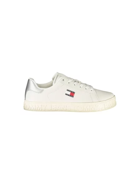 Tommy Jeans sneakersy skórzane TJW LOGO SNEAKER ESS biały