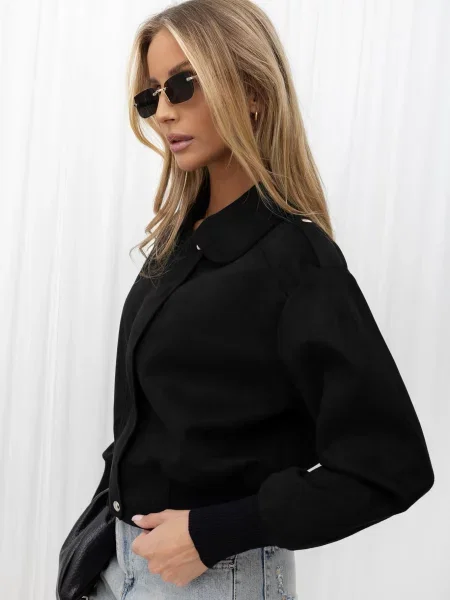Prijelazna jakna Italy Moda crna