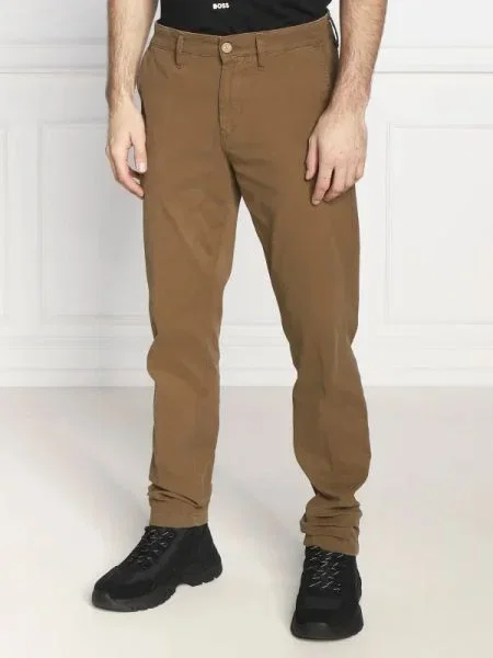 BOSS ORANGE Pantaloni chino Schino Taber | Tapered fit portocaliu
