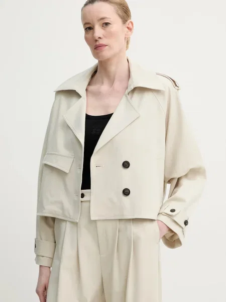 Gestuz palton femei de tranzitie bej