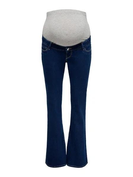 Only Maternity Jeans OLMLana albastru închis / amestecat gri