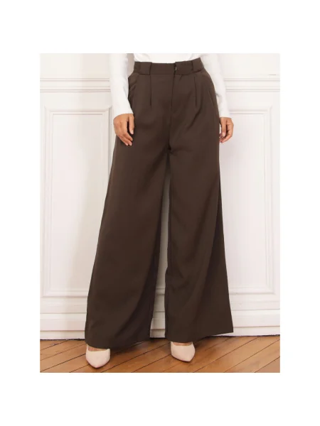 Pantaloni La Modeuse maro