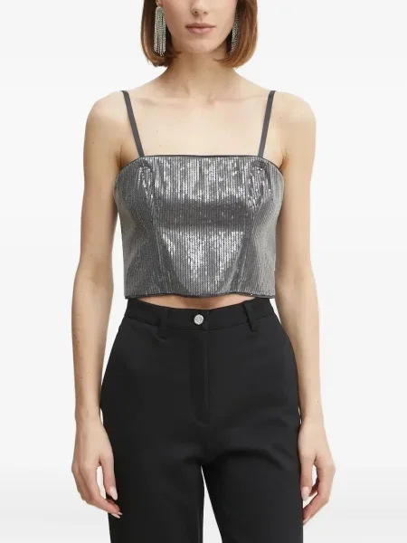 Top Guess cu paiete gri