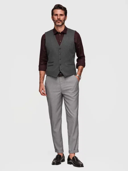 Pantaloni chino Ombre gri
