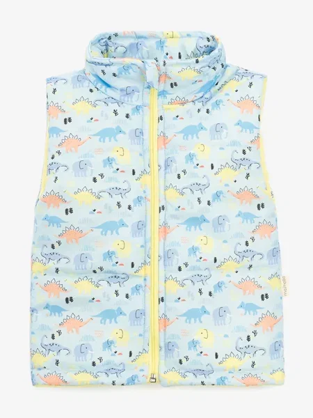 Дитячий Жилет з утеплювачем Dinomin блакитний