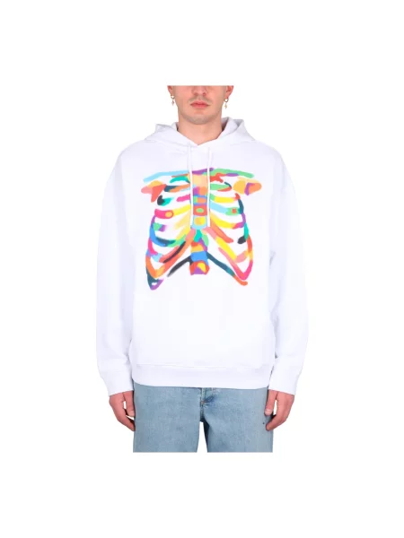 Bluza z kapturem Marcelo Burlon z kapturem biała