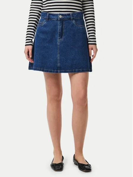 Pieces Дънкова пола Abbi тъмносин