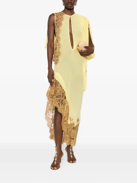 Rochie maxi Christopher Esber de costum galben