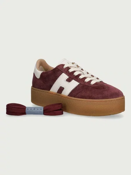 Замшевые кроссовки Hogan