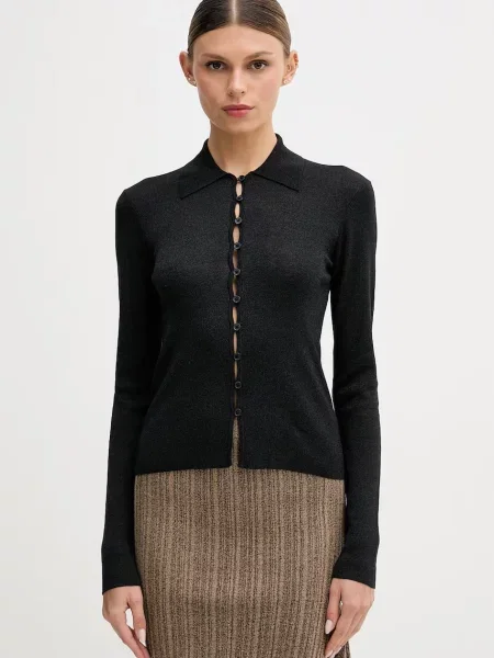 Sisley kardigan z lyocellem czarny