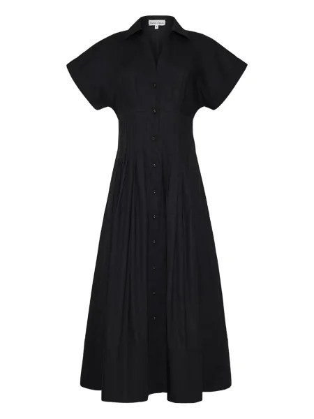 Rochie midi Cara Cara până la genunchi de costum negru