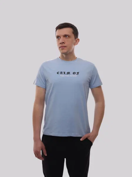 Футболка Adrian голубая