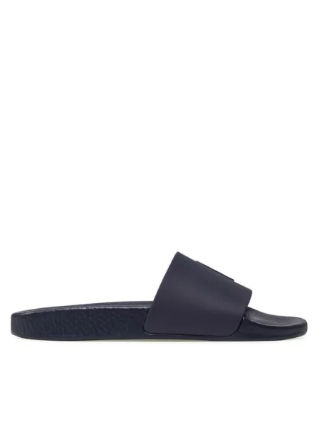 Polo Ralph Lauren Klapki Polo Slide Granatowy niebieska