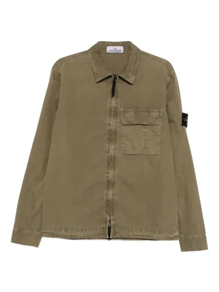 Geacă Stone Island cu strasuri verde