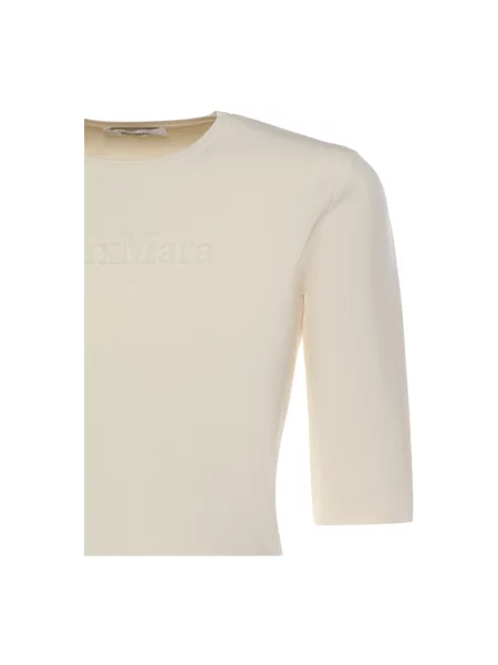 Dzianinowy sweter Max Mara beżowy