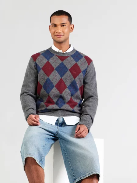 LEVI'S ® Sveter modrá / tmavosivá červená