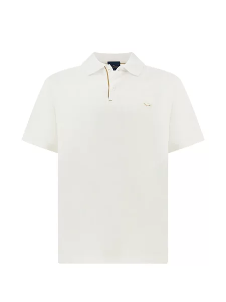 Tricou polo Paul & Shark alb