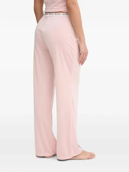 Kelnės Juicy Couture su autografu rožinė