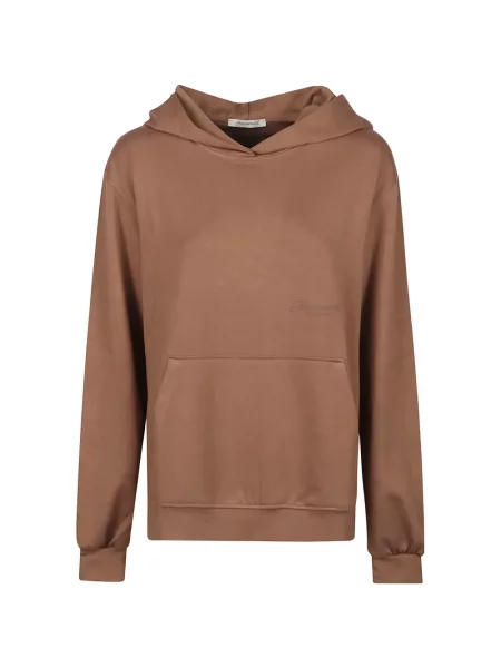 Mikina s kapucí Hinnominate s potiskem hnědá