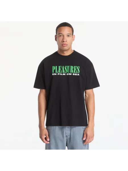 Tricou PLEASURES On Film T-Shirt Black S negru